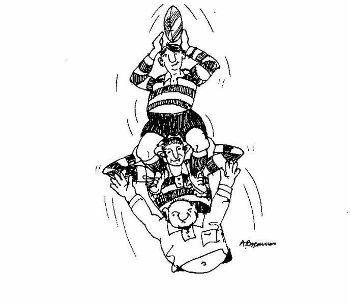 rugby pcts 11.jpg - One of a series of cartoons for Cobham rugby club by Aidan Bremner.